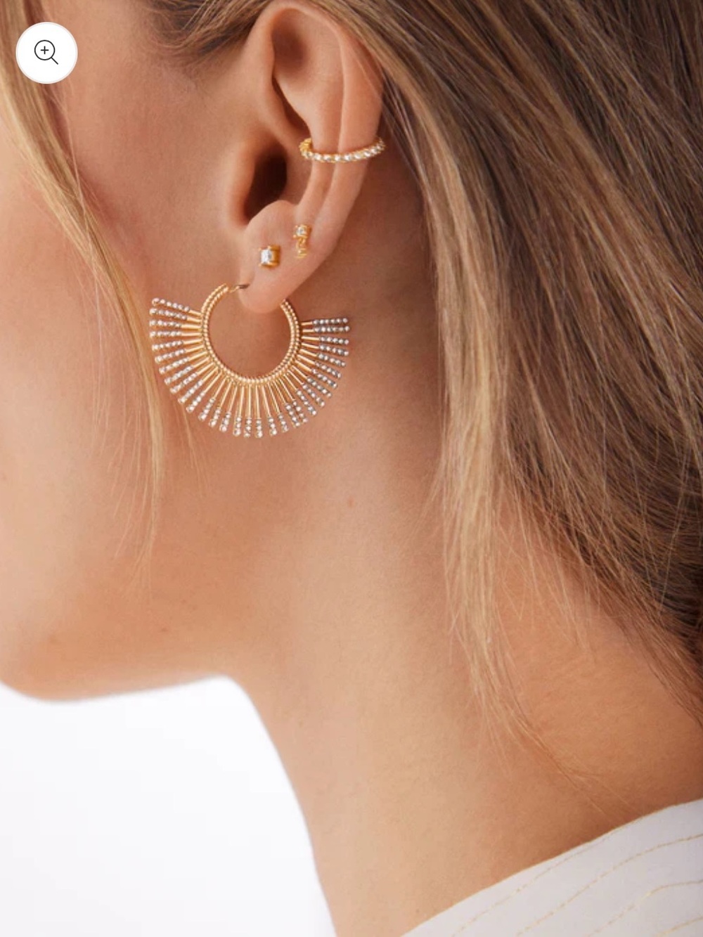Sundar Pave Fringe Earrings